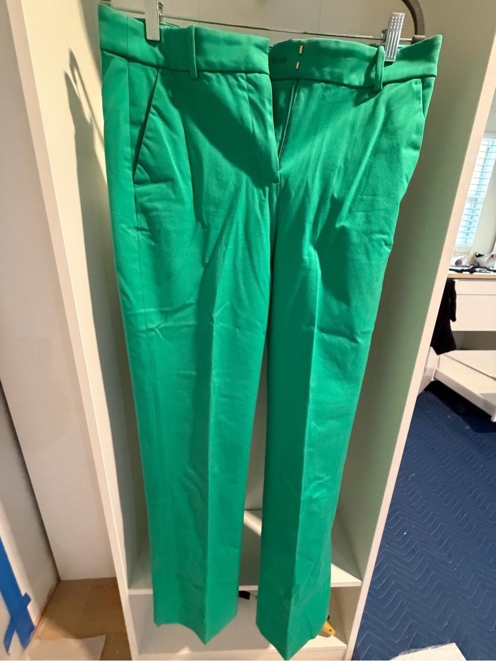 J.Crew Factory Kallie Straight-Leg Pants in Kelly Green – Size 10 Tall (10T)